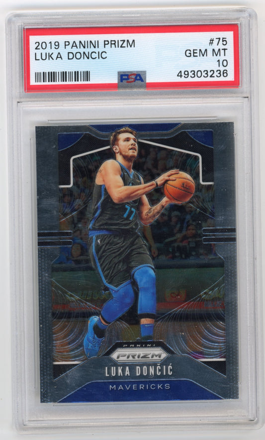 2019/20 Panini Prizm Luka Doncic #75 - PSA 10 Mavericks