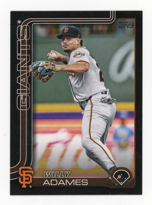 2025 Topps Willy Adames #521 - #/74 Black Giants