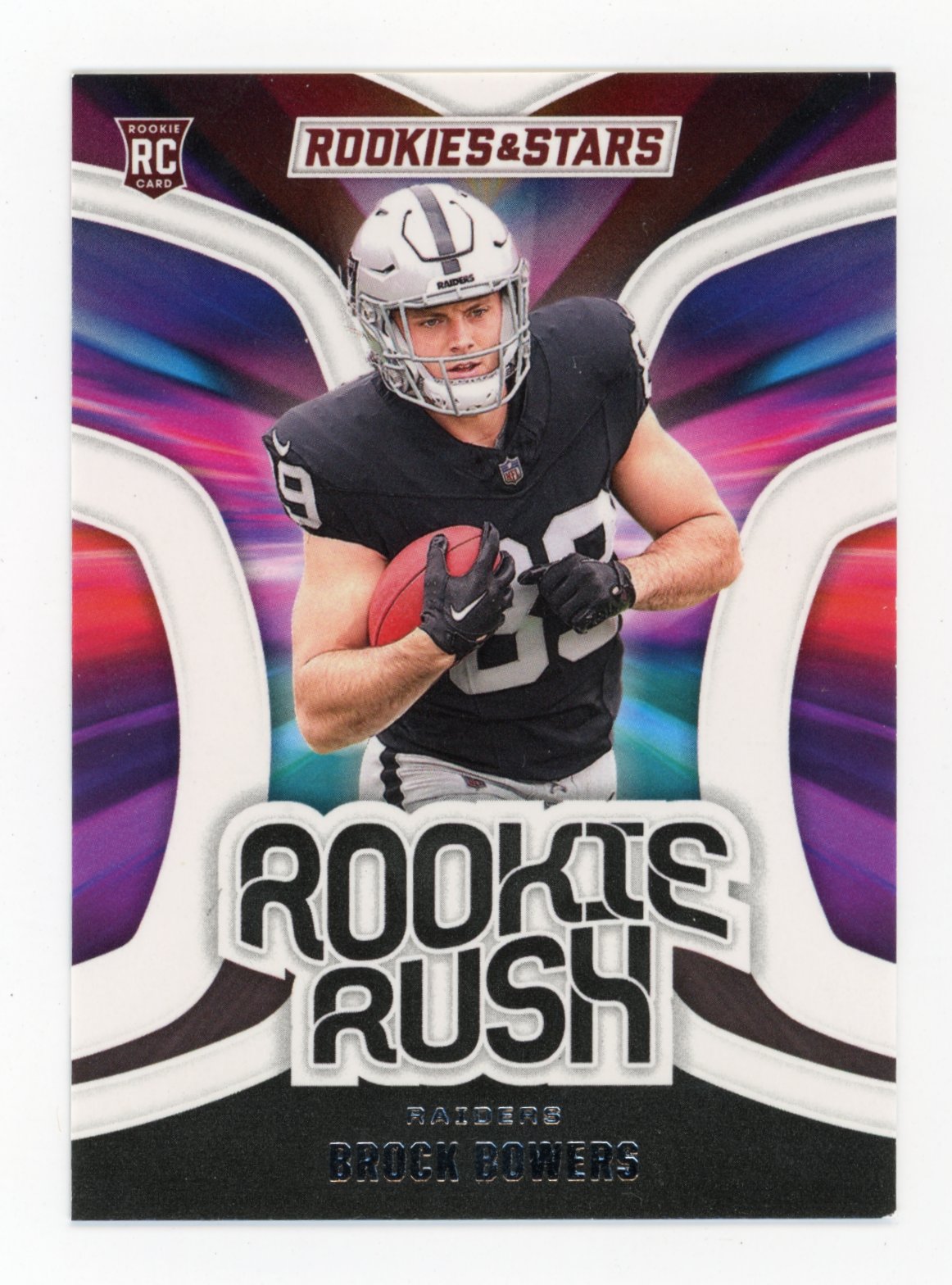 2024 Panini Rookies & Stars Brock Bowers Rookie Rush #RR-BBS - RAIDERS
