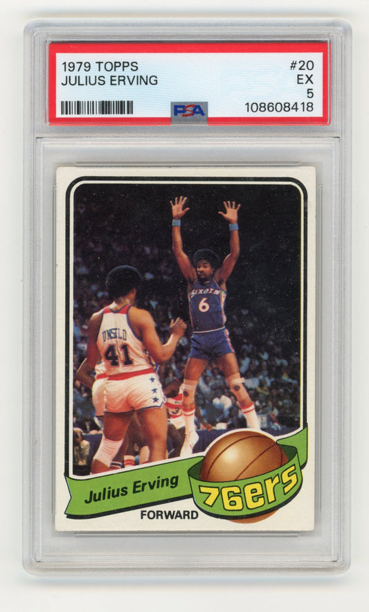 1979 Topps Julius Erving #20 - PSA 5 76ers