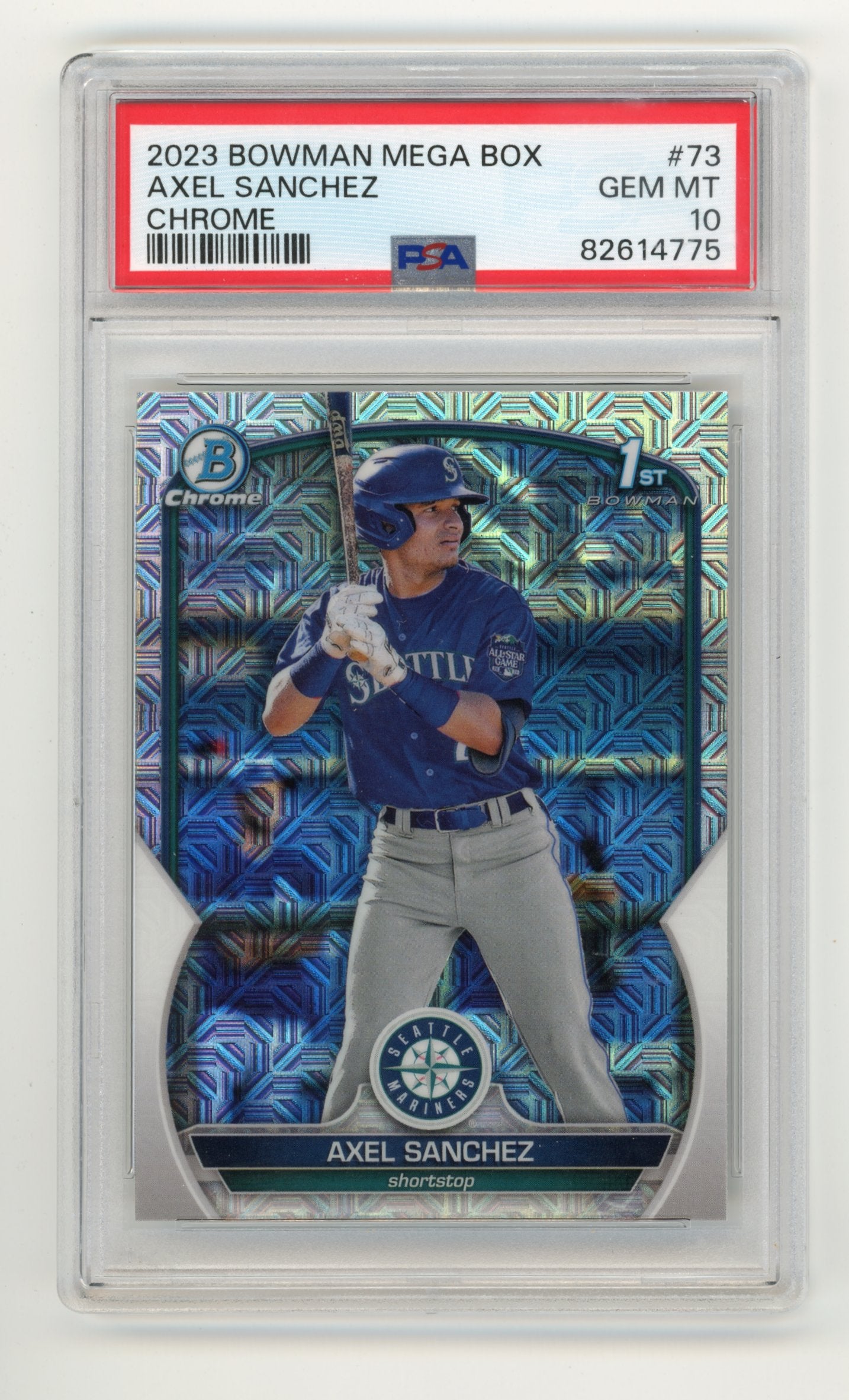 2023 Bowman Mega Box Axel Sanchez #73 - PSA 10 Chrome MARINERS