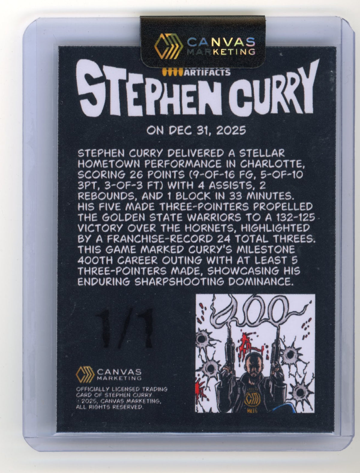 2025 Canvas Marketing Stephen Curry 1/1 To Be Continued