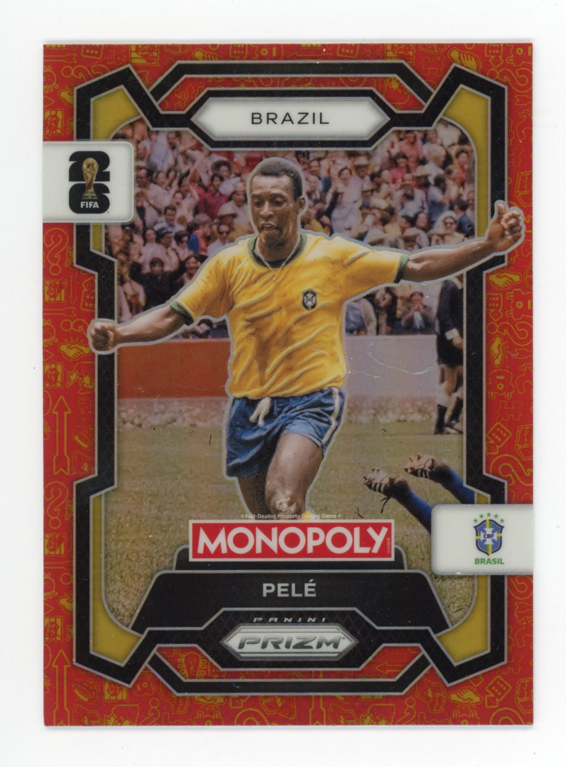 2026 Panini Prizm Monopoly FIFA World Cup #16 Pele Silver Prizms