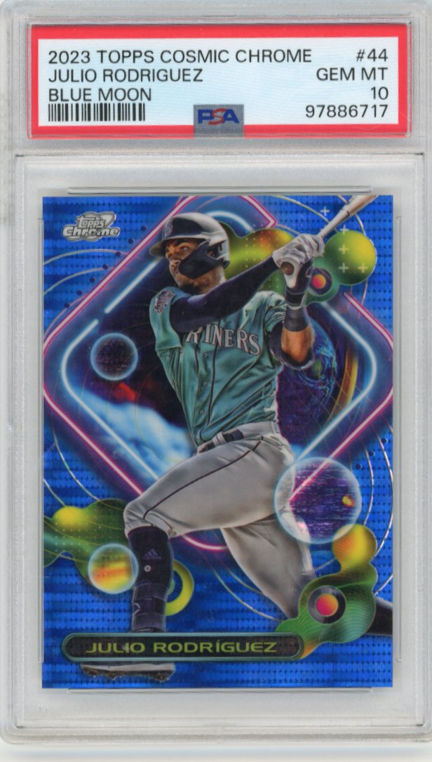 2023 Topps Cosmic Chrome Julio Rodriguez #44 - Blue Moon #/99 Mariners