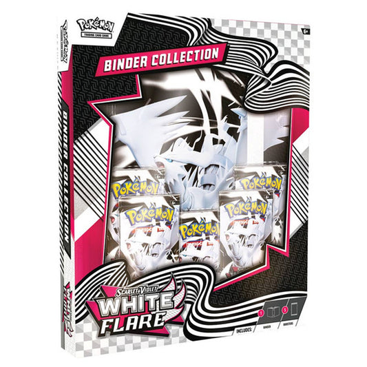Pokemon Scarlet and Violet White Flare Binder Collection Box