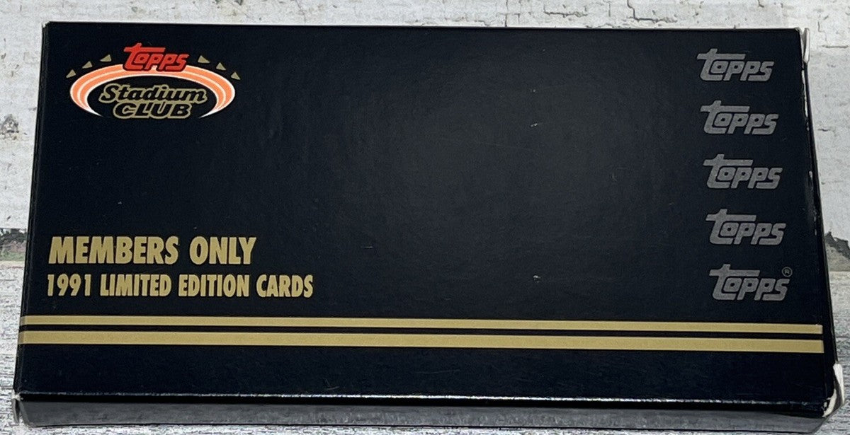 1991 Topps Stadium Club Members Only Baseball Box