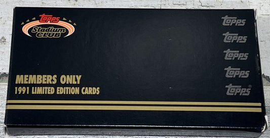 1991 Topps Stadium Club Members Only Baseball Box
