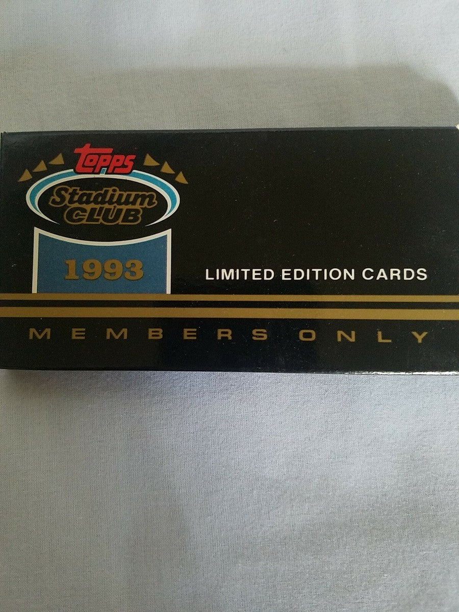 1993 Topps Stadium Club Members Only Baseball Box