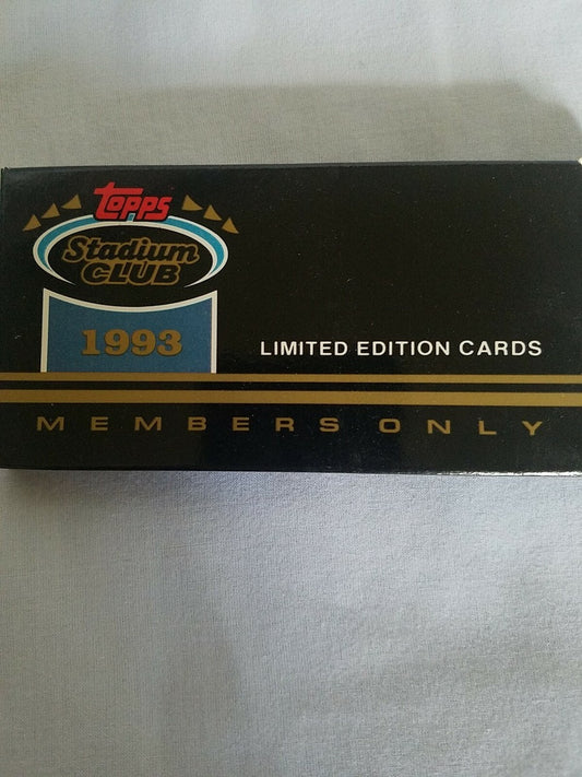1993 Topps Stadium Club Members Only Baseball Box