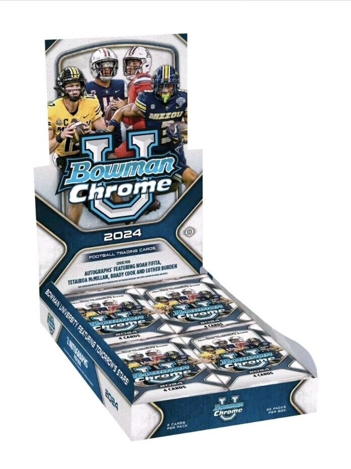 2024 Bowman Chrome University Football Hobby Box