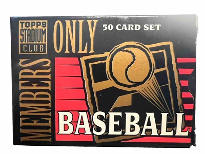 1994 Topps Stadium Club Members Only Baseball Set