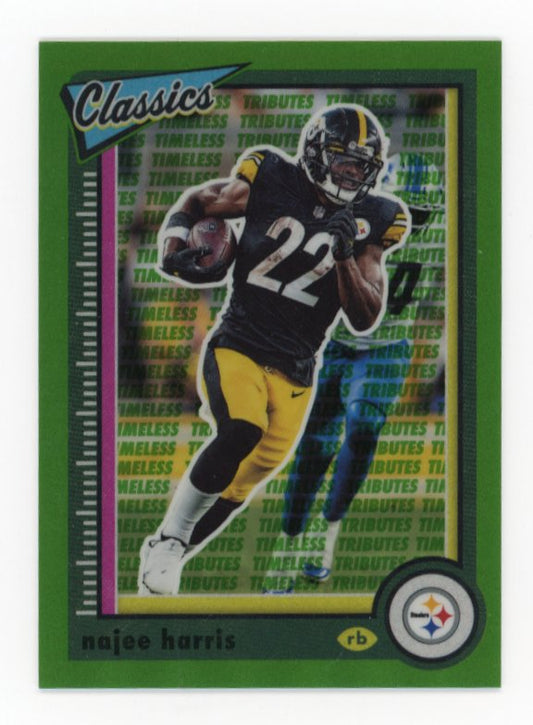 2022 Panini Classics Najee Harris #82 - Green #/20 Steelers