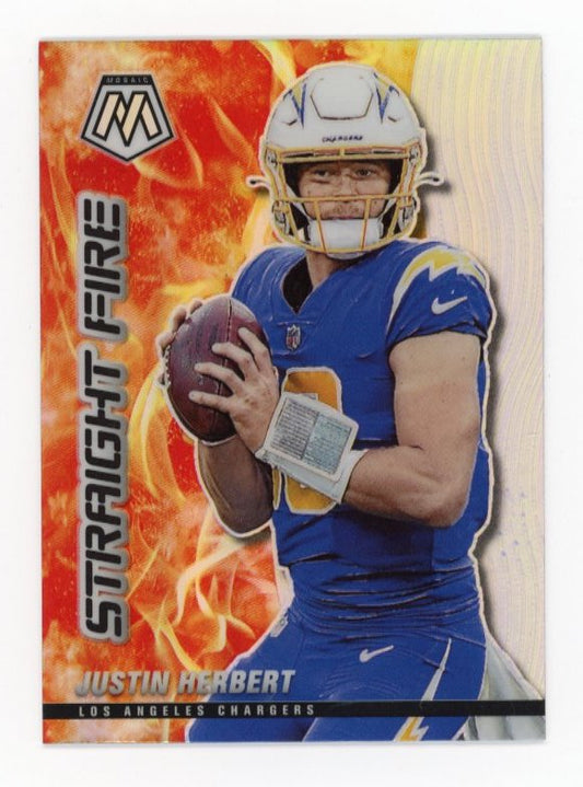 2021 Panini Mosaic Justin Herbert #SF10 - Holo Chargers