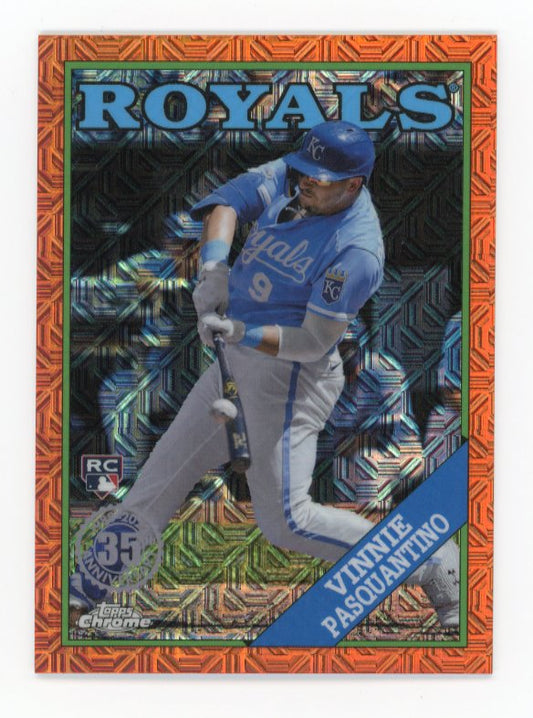 2023 Topps Chrome Vinnie Pasquantino RC #T88C-91 - Orange Mojo #/25 Royals