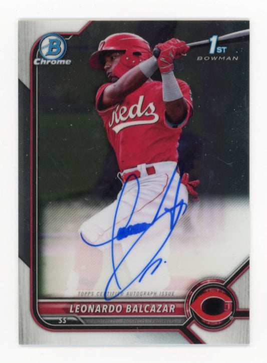 2022 Bowman Chrome Leonardo Balcazar 1st #CPA-LB - Autograph Reds