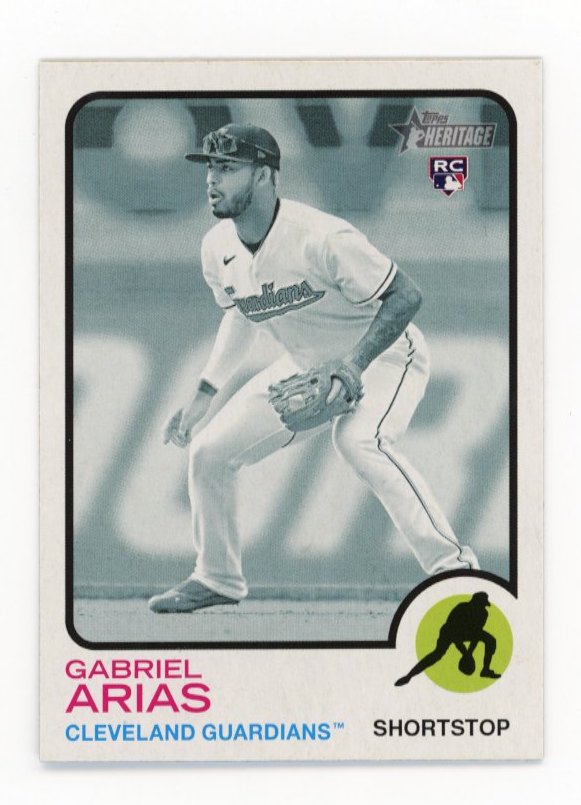 2022 Topps Heritage Gabriel Arias RC #645 Guardians