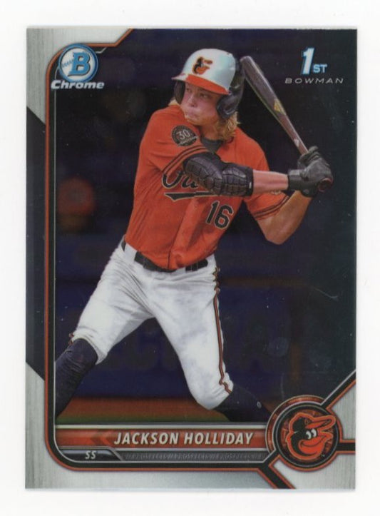 2022 Bowman Chrome Jackson Holliday 1st #BDC-168 Orioles