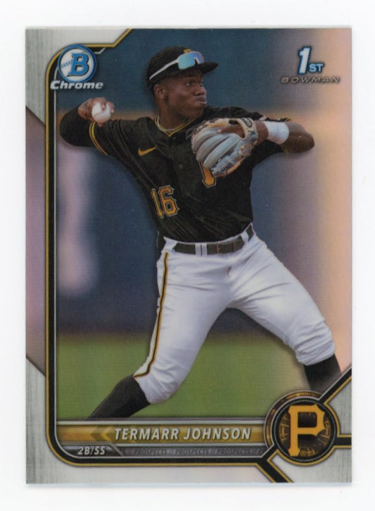 2022 Bowman Chrome Termarr Johnson 1st #BDC-130 - Holo Pirates