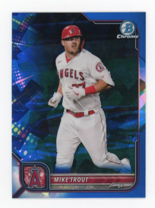 2022 Bowman Chrome Sapphire Mike Trout #13 - Blue Angels