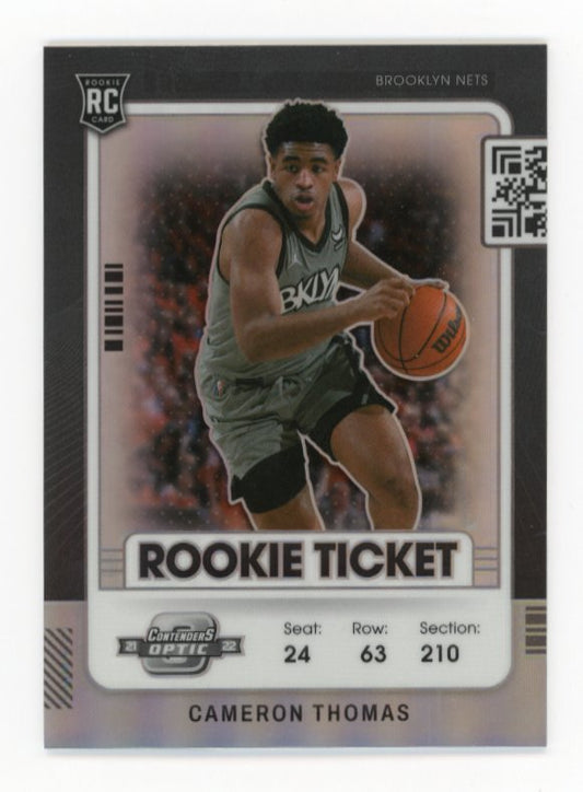 2021/22 Panini Contenders Optic Cameron Thomas RC #4 - Holo Nets