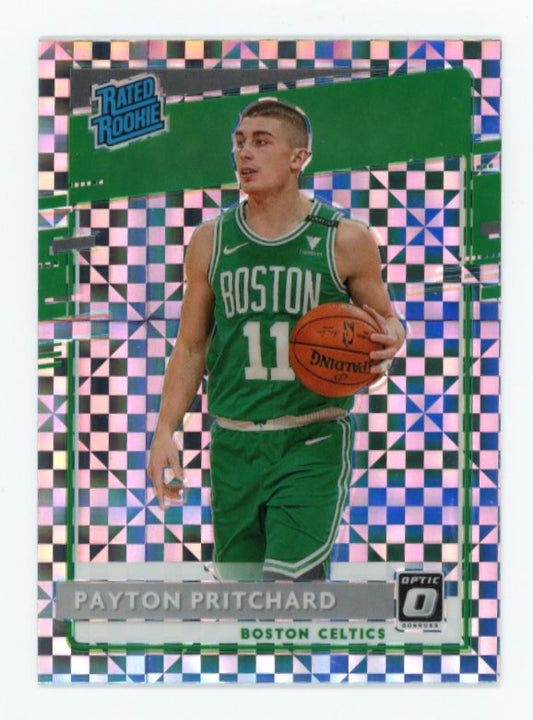 2020/21 Panini Donruss Optic Payton Pritchard RC #176 - Checkerboard Celtics