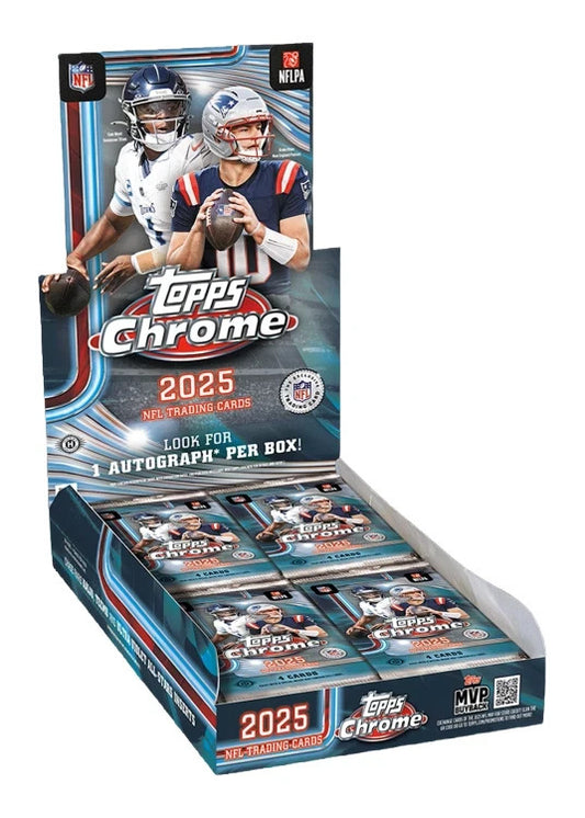 2025 Topps Chrome Football Hobby Box