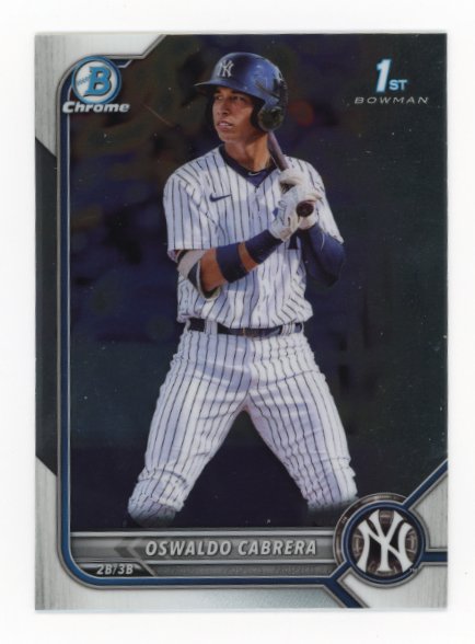 2022 Bowman Chrome Oswaldo Cabrera 1st #BCP-17