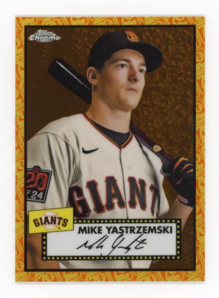 2021 Topps Chrome Mike Yastrzemski #329 - #/25