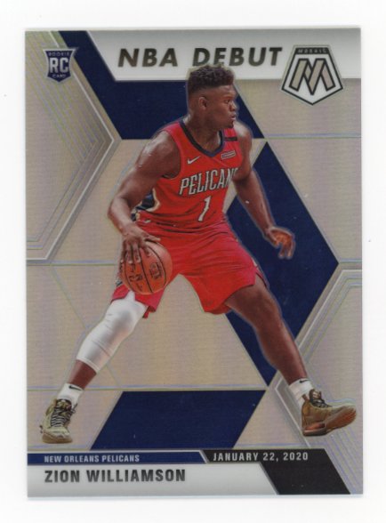 2019/20 Panini Mosaic Zion Williamson NBA Debut #269 - Silver