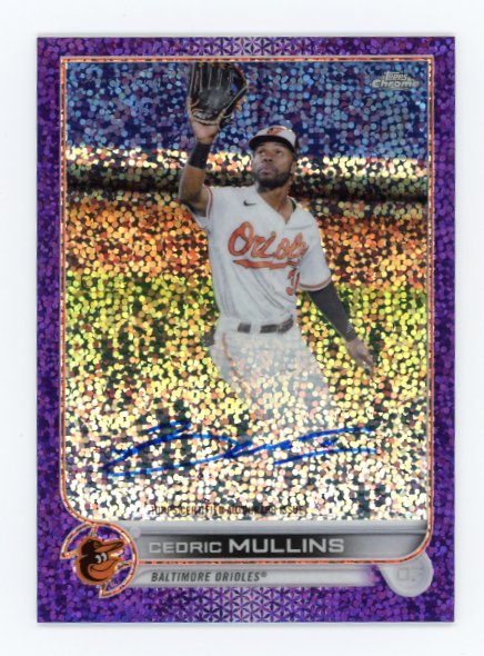 2022 Topps Chrome Cedric Mullins #CVA-CM - #/299 Purple Autograph