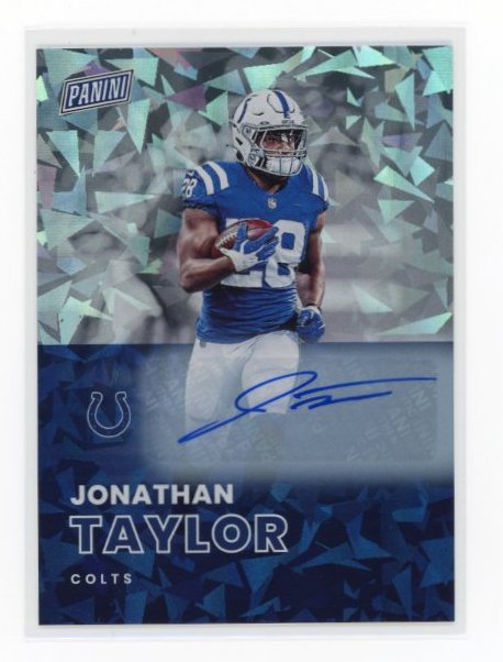 2022 Panini The National Jonathan Taylor #13 - #/25 Cracked Ice Auto