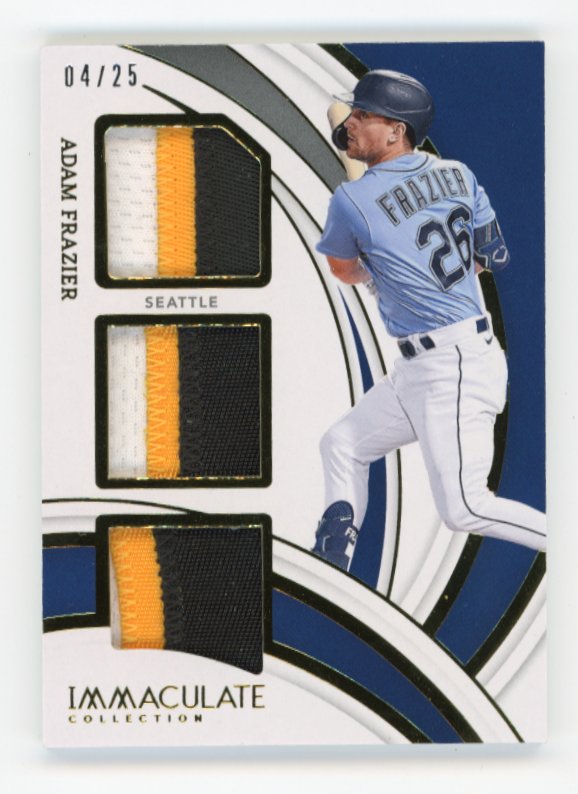 2022 Panini Immaculate Adam Frazier #IMT-AF - #/25 Triple Patch