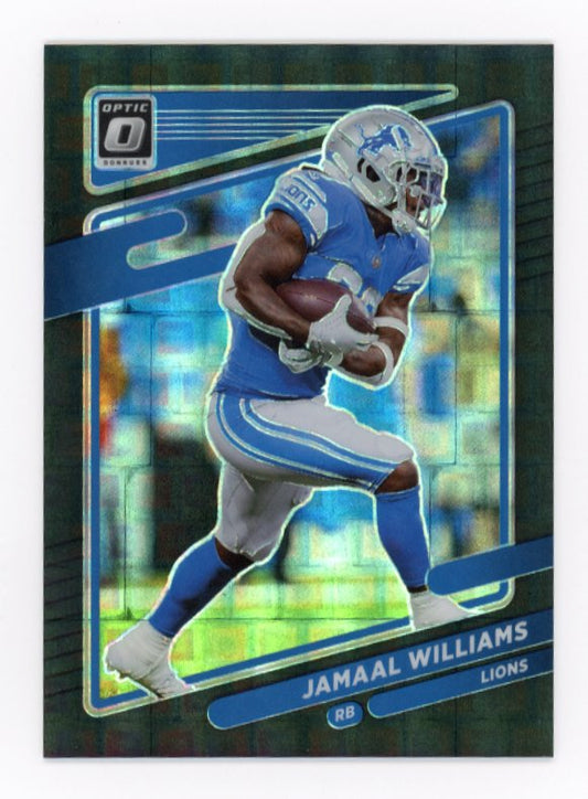 2021 Panini Donruss Optic Jamaal Williams #/25 Black Pandora