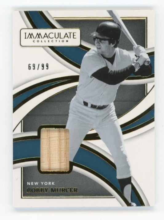 2022 Panini Immaculate Bobby Murcer #LM-BM - #/99 Bat Relic