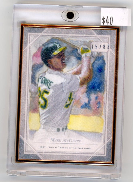 2018 Topps Transcendent Mark McGwire #OS-MMC - #/83 Bronze Frame Sketch