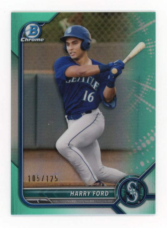 2022 Bowman Chrome Harry Ford #BCP-78 - #/125 Aqua Refractor