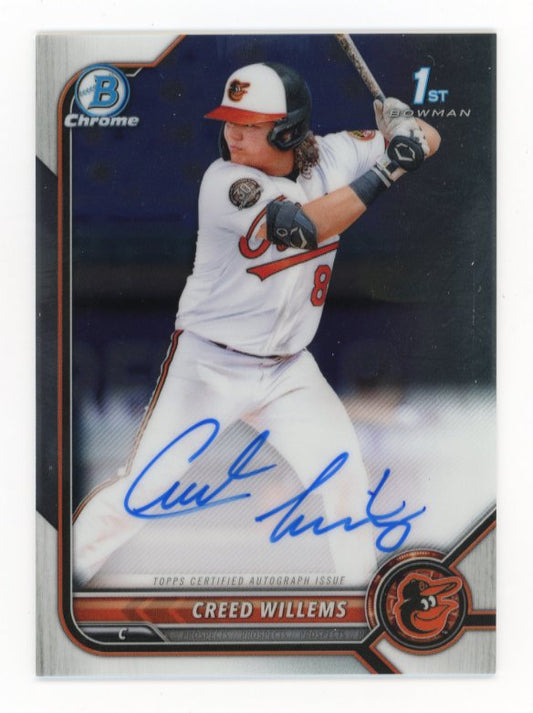 2022 Bowman Chrome Creed Williams #CPA-CW - Autograph