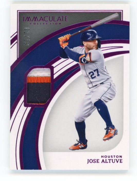 2022 Panini Immaculate Jose Altuve #32 - #/10 Patch