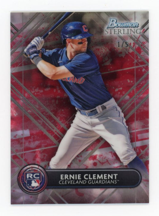 2022 Bowman Sterling Ernie Clement #BSR-19 - #/5 Red