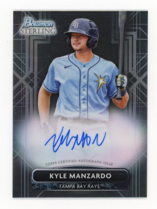 2022 Topps Bowman Sterling Kyle Manzardo #PA-KMA - Autograph