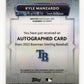 2022 Topps Bowman Sterling Kyle Manzardo #PA-KMA - Autograph