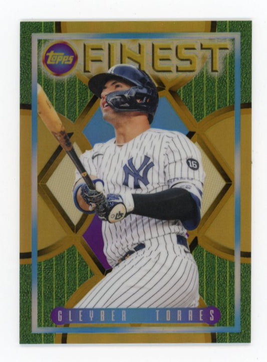 2022 Topps Finest Gleyber Torres #114 - Gold Ref /50