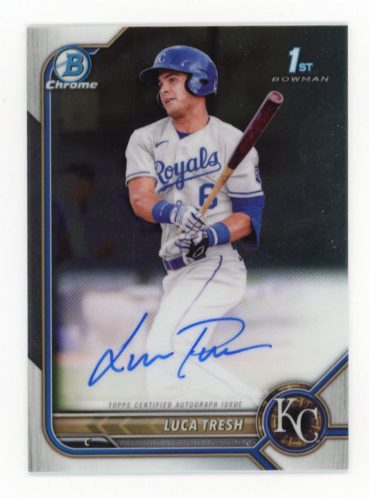 2022 Bowman Chrome Luca Tresh #CPA-LTS - Autograph