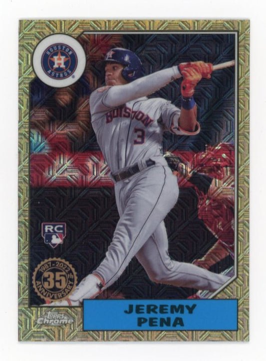 2022 Topps Chrome Jeremy Pena Silver Pack RC #T87C-28 - Mojo