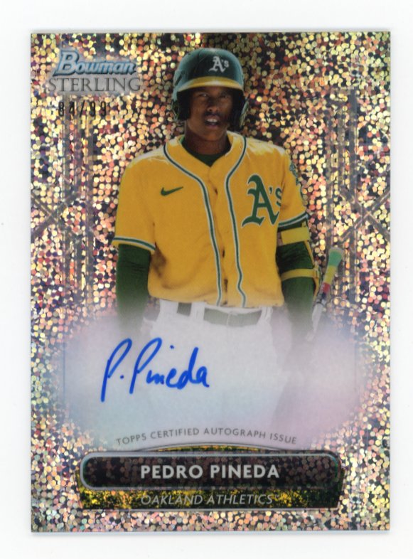 2022 Topps Bowman Sterling Pedro Pineda #PA-PP - Speckle Autograph