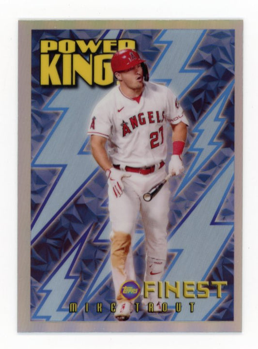 2022 Topps Finest Power Kings Mike Trout #PK-15 - Refractor