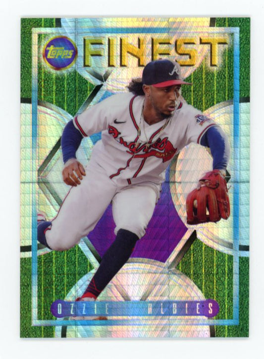 2022 Topps Finest Ozzie Albies #132 - #/35 Hyper