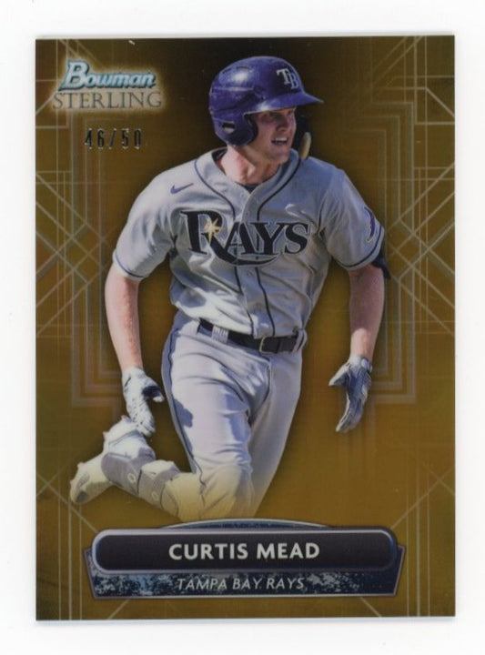 2022 Topps Bowman Sterling Curtis Mead #BSP-75 - #/50 Gold