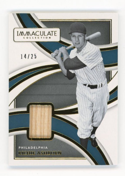 2022 Panini Immaculate Richie Ashburn #LM-RA - #/25 Patch