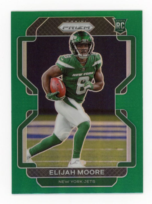 2021 Panini Prizm Elijah Moore RC #346 - Green